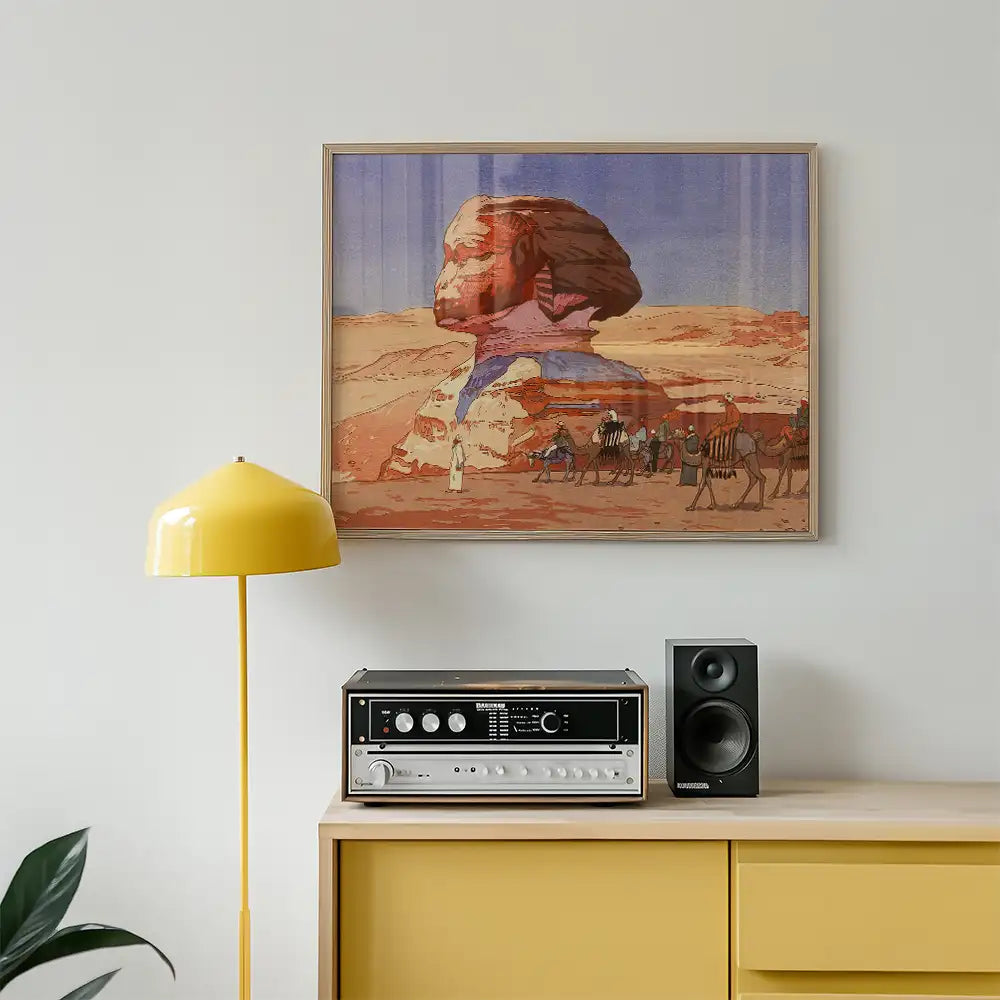 Sphinx by Day by Hiroshi Yoshida - Art Print Mockup 3