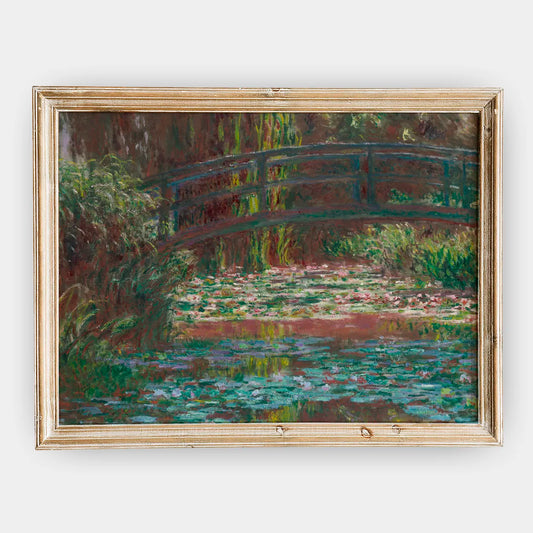 Claude Monet - Water Lily Pond #136 a beautiful painting reproduction by GalleryInk.Art