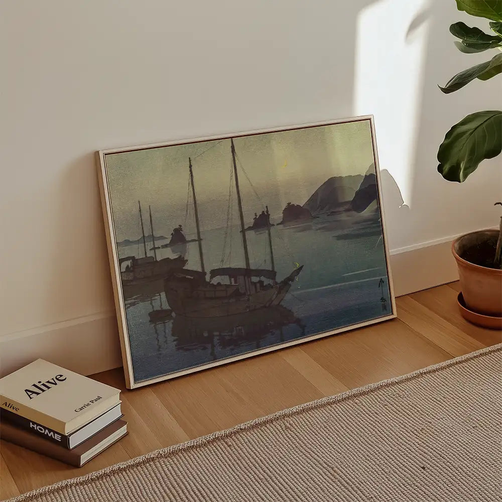 Three Little Islands by Hiroshi Yoshida - Art Print Mockup 3