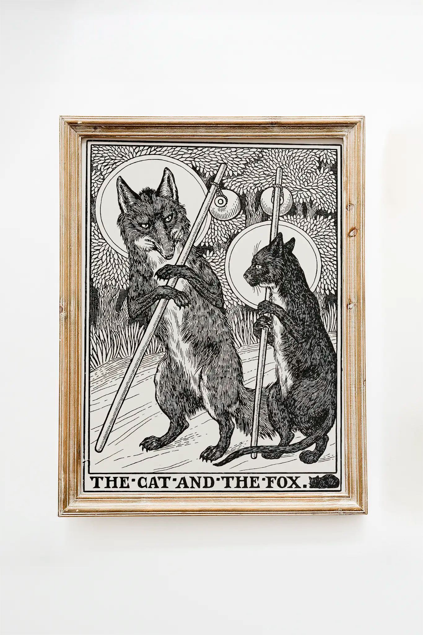 Percy J. Billinghurst - The Cat and the Fox #122 vintage print reproduction printed by GalleryInk.Art, a store providing contemporary wall art prints