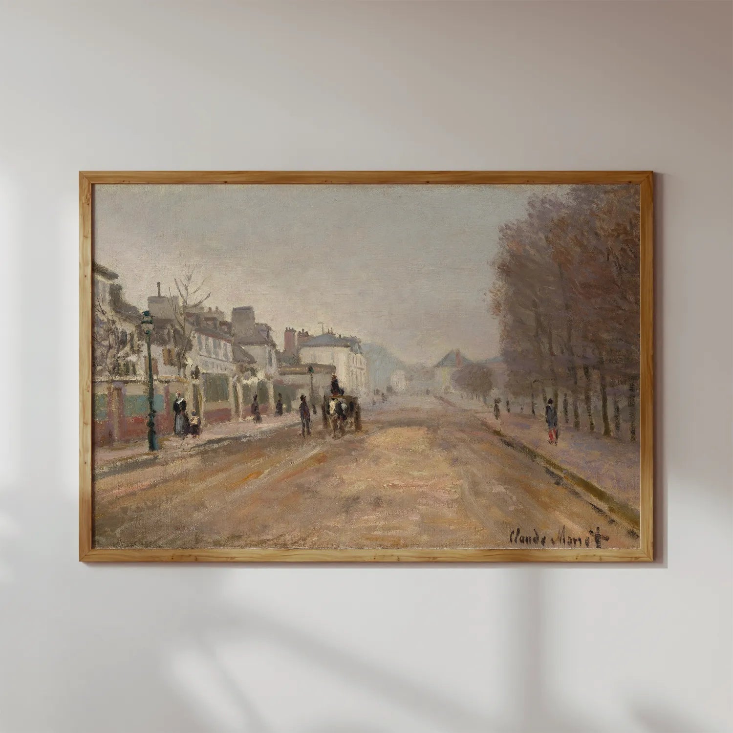 Claude Monet - Boulevard Héloise, Argenteuil #12 a beautiful painting reproduction by GalleryInk.Art