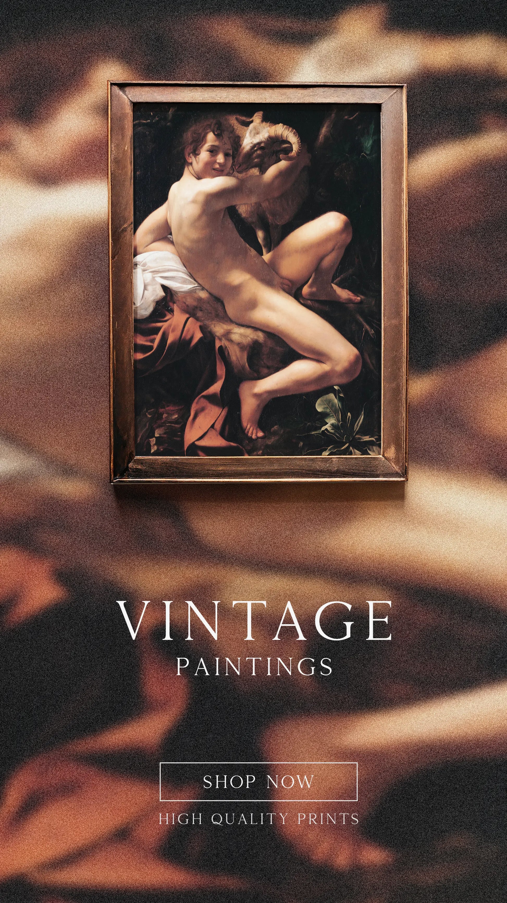 Caravaggio - Saint John the Baptist #25 a beautiful painting reproduction by GalleryInk.Art