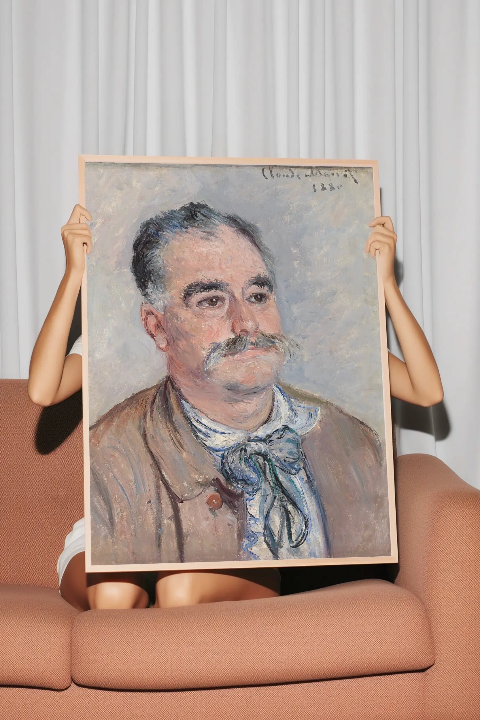 Claude Monet - Monsieur Coqueret #monet-8 a beautiful painting reproduction by GalleryInk.Art