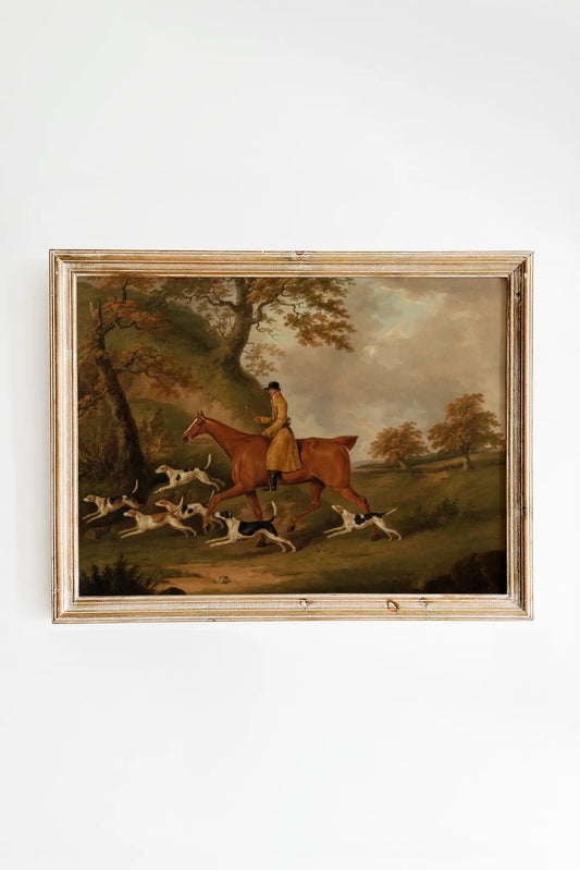 John Nost Sartorius - Huntsman and Hounds #19 a beautiful painting reproduction printed by GalleryInk.Art, a store providing equestrian wall art prints