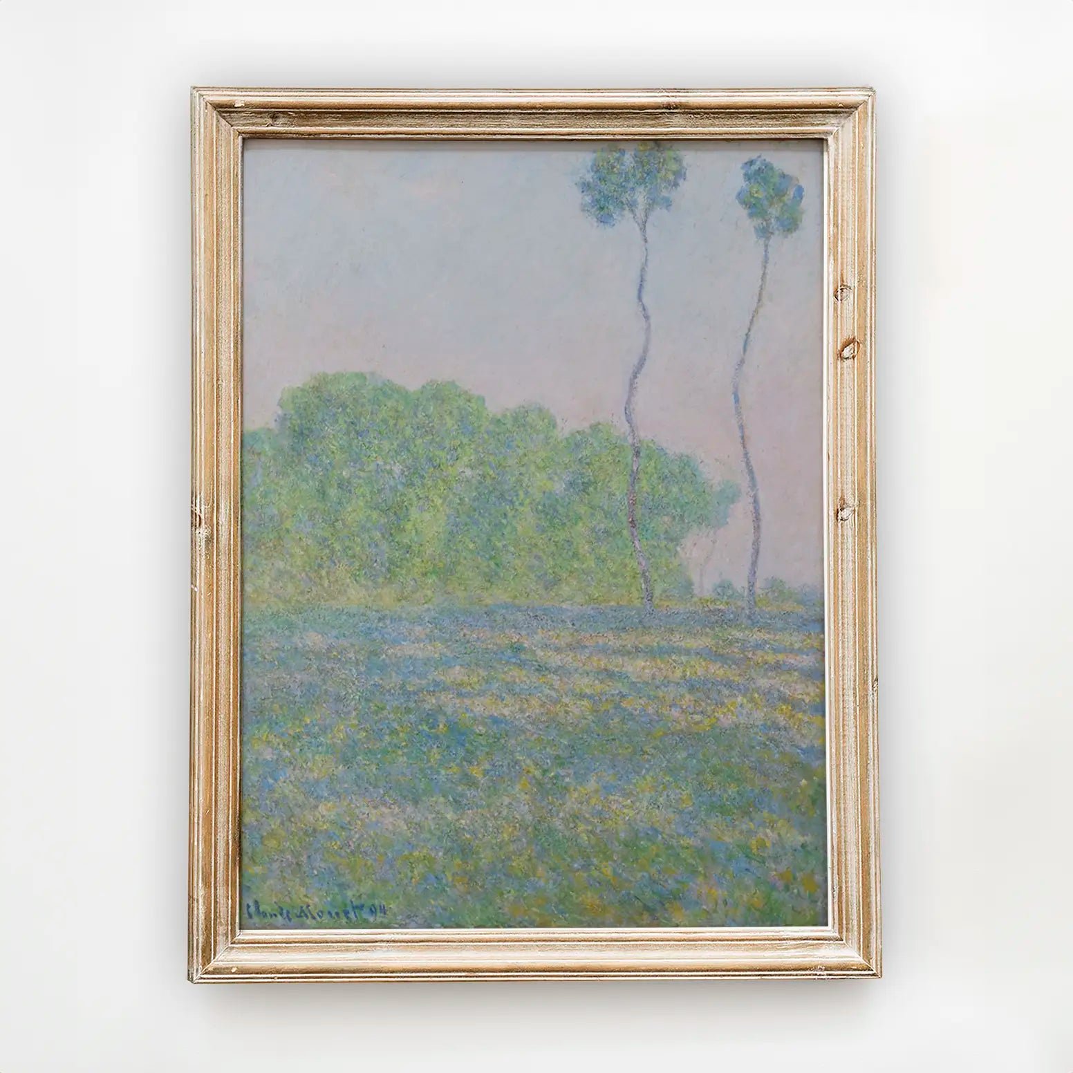 Claude Monet - Meadow at Giverny #monet-180 a beautiful painting reproduction by GalleryInk.Art