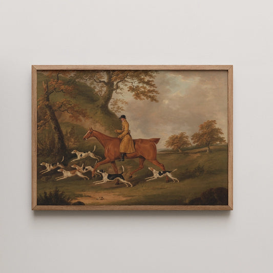 Huntsman and Hounds  by John Nost Sartorius - Fine Art Print