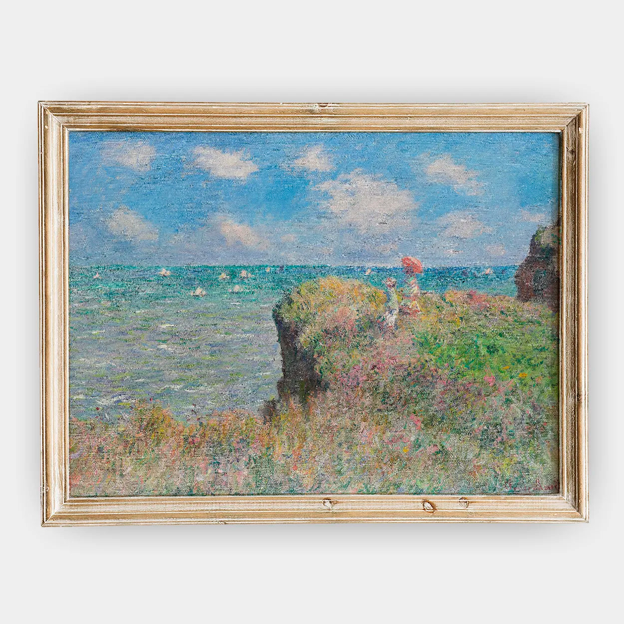 Claude Monet - Cliff Walk at Pourville #18 a beautiful painting reproduction by GalleryInk.Art