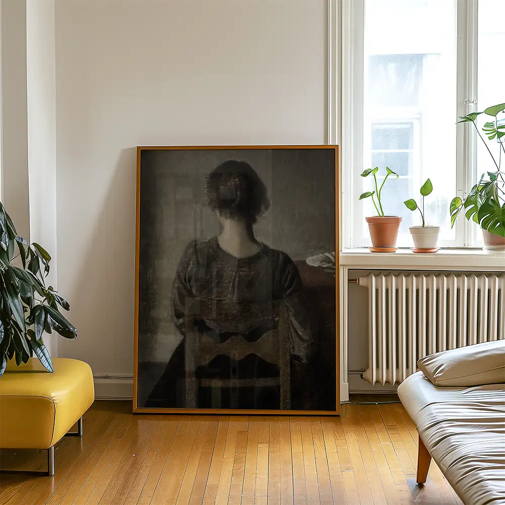 Rest by Wilhelm Hammershoi - Art Print Mockup 3