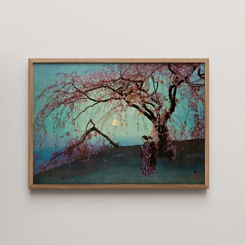 Kumoi Zakura by Hiroshi Yoshida - Fine Art Print