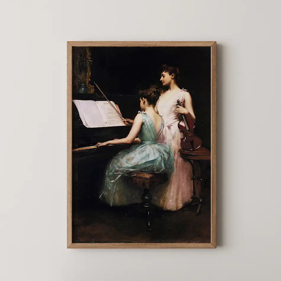 The Sonata by Irving Ramsay Wiles - Fine Art Print