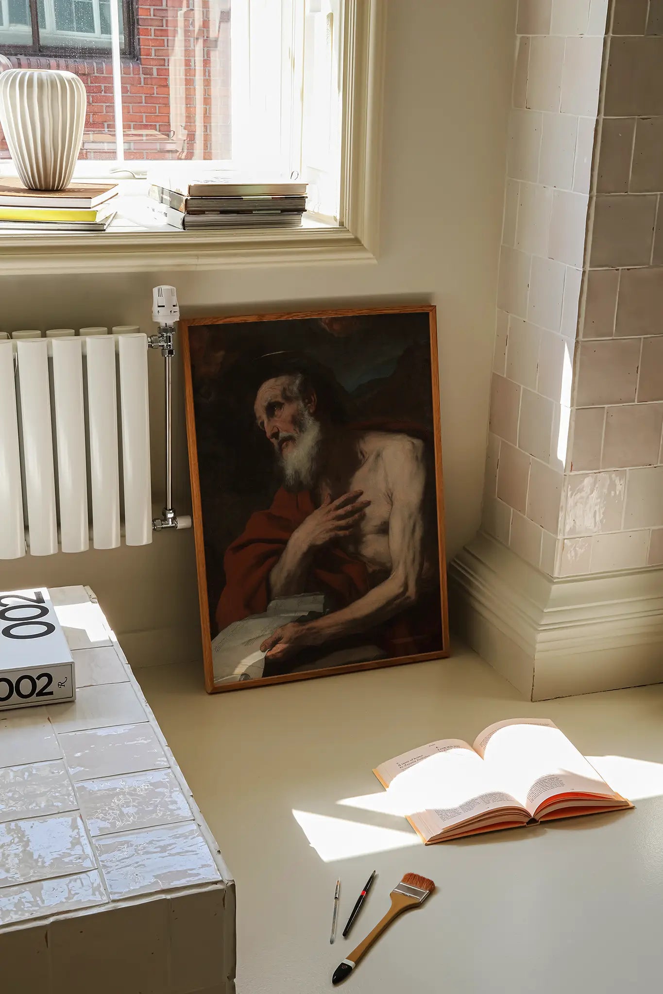 Luca Giordano - St Jerome #8 a beautiful painting reproduction printed by GalleryInk.Art, a store providing religious wall art prints