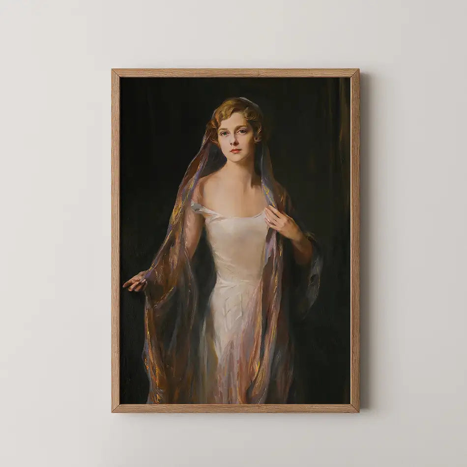 Portrait Of Edith Hope Iselin by Philip Alexius de László - Fine Art Print