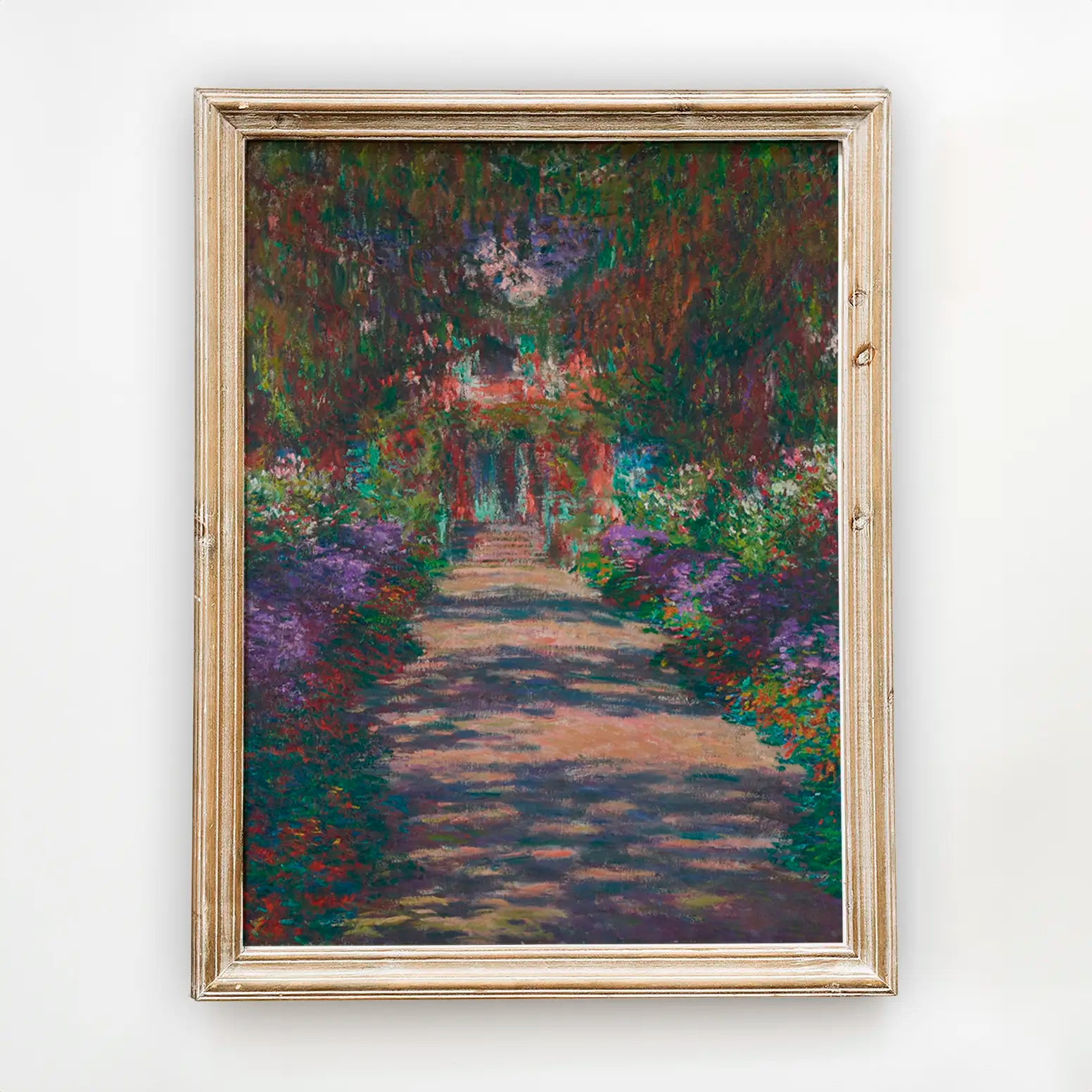 Claude Monet - Eine Allee in Monets Garten in Giverny #monet-114 a beautiful painting reproduction by GalleryInk.Art