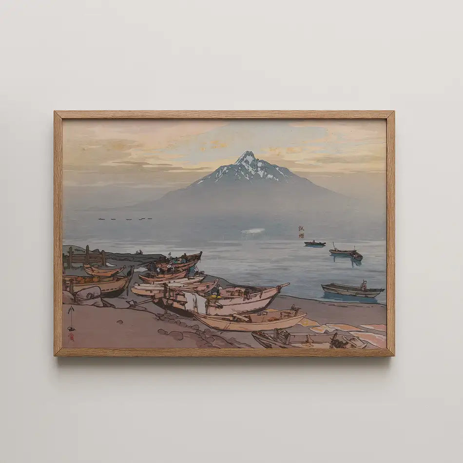 Peaceful Rishiri by Hiroshi Yoshida - Art Print Mockup 3