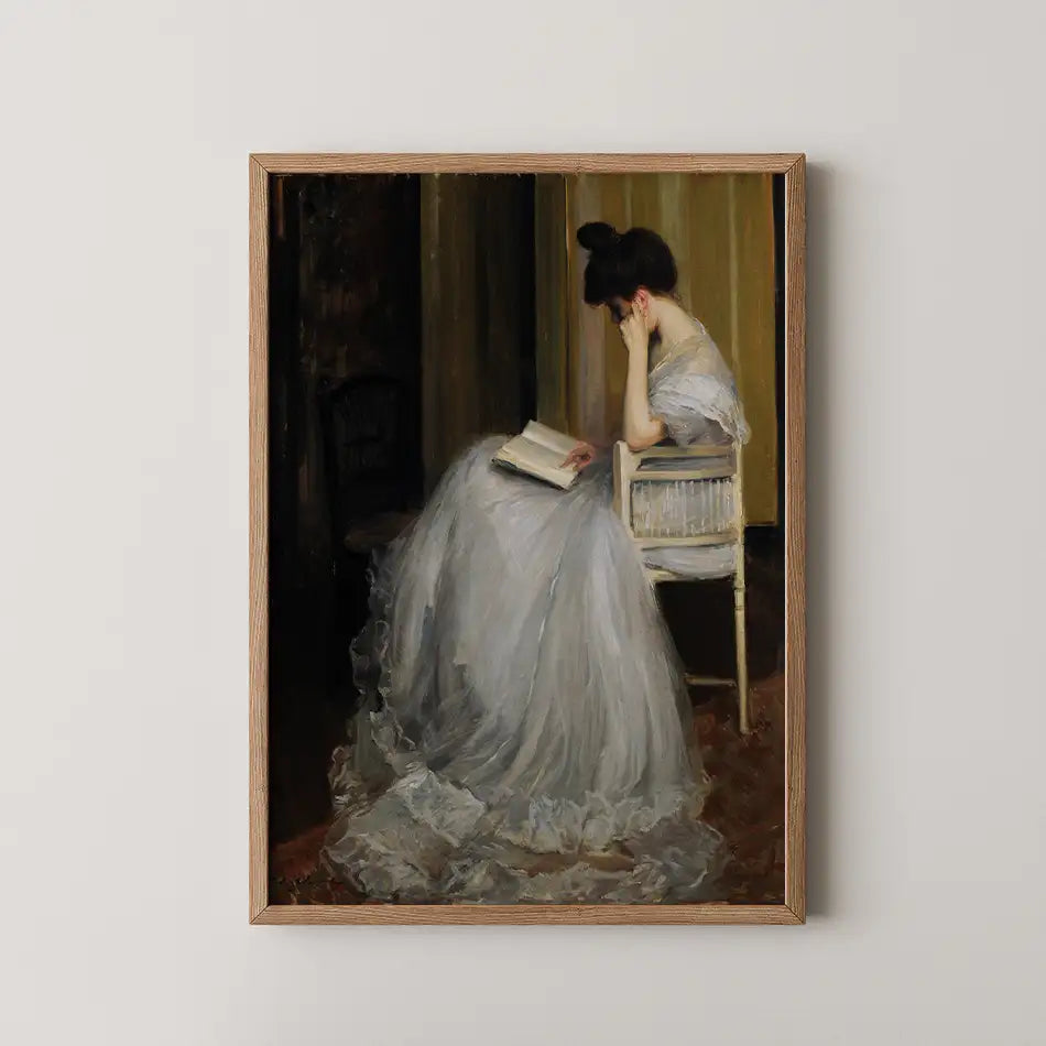 Mujer leyendo by Jacques Emile Blanche - Fine Art Print