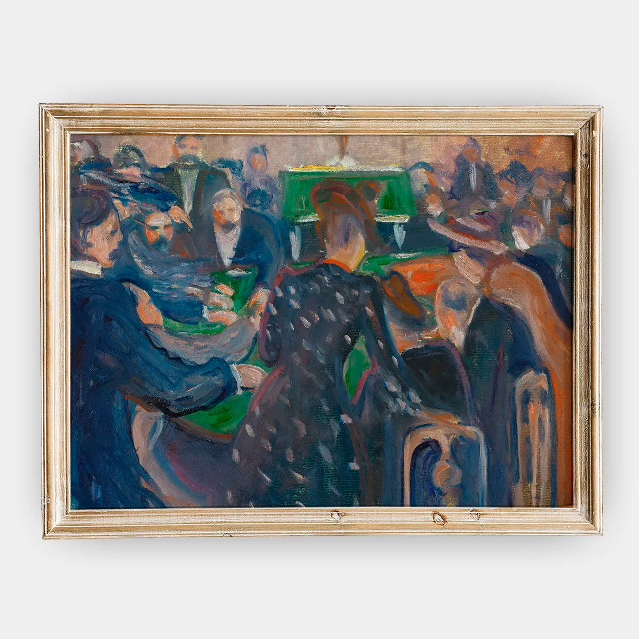 Edvard Munch - Gamblers in Monte Carlo #28 a beautiful painting reproduction by GalleryInk.Art