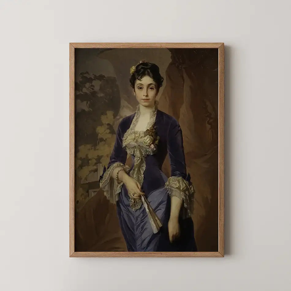Portrait Of Princess Maria G. Rayevskaya by Ivan Makarov - Fine Art Print