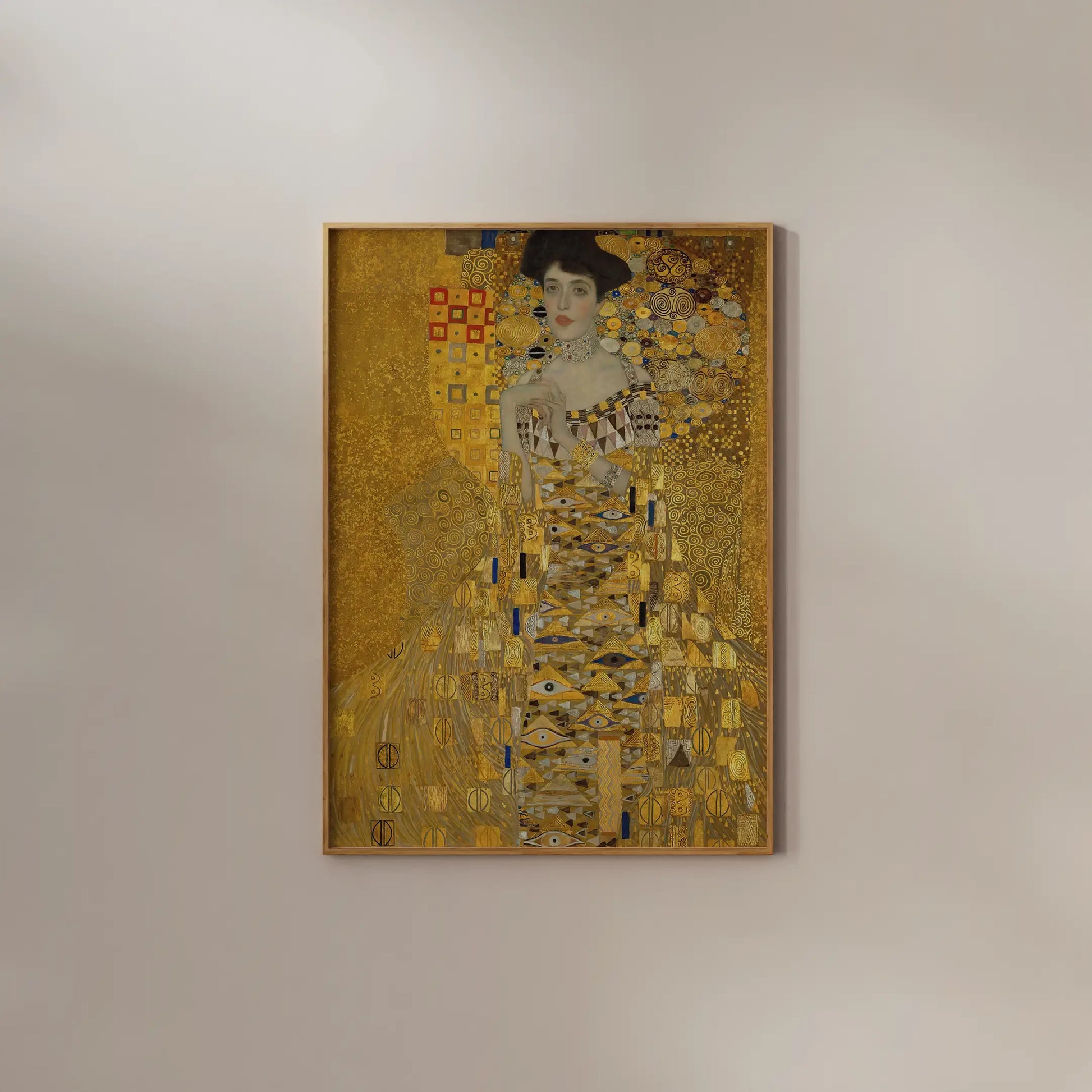 Gustav Klimt - Portrait of Adele Bloch-Bauer I #53 a beautiful painting reproduction by GalleryInk.Art