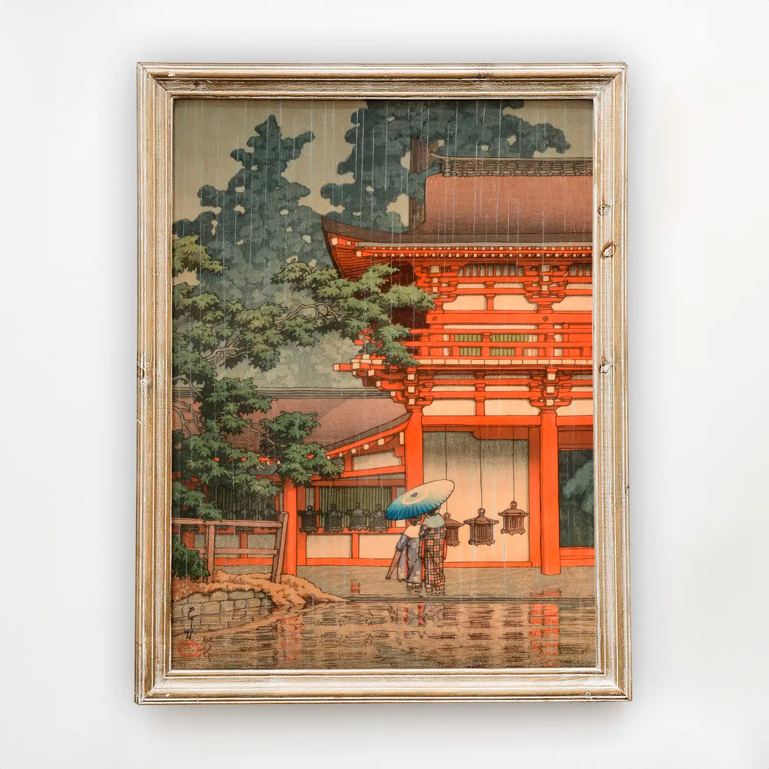 Hasui Kawase - Kasuga Shrine in Nara #78 a beautiful painting reproduction by GalleryInk.Art