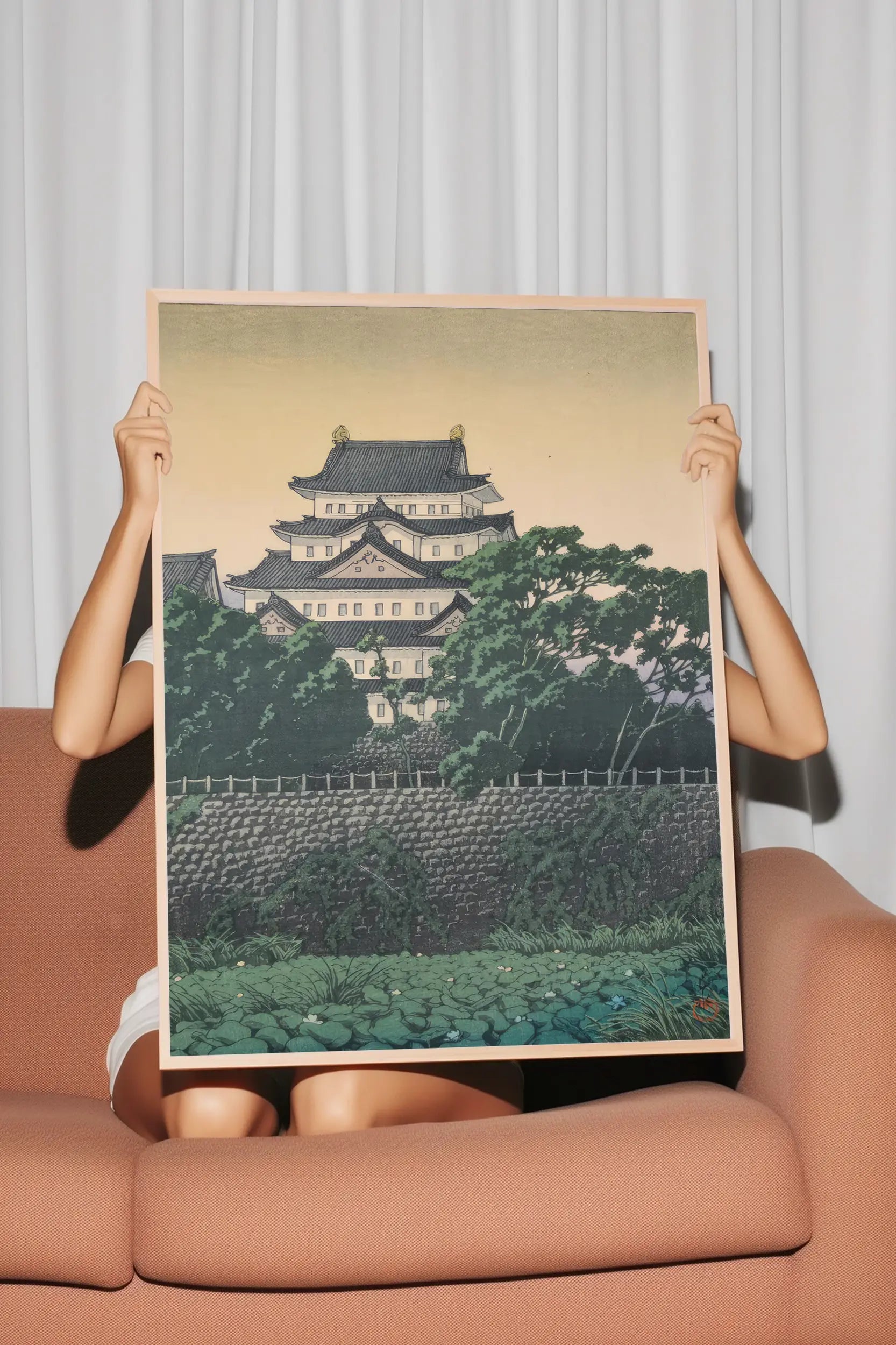 Hasui Kawase - Nagoya Castle #131 a beautiful painting reproduction by GalleryInk.Art