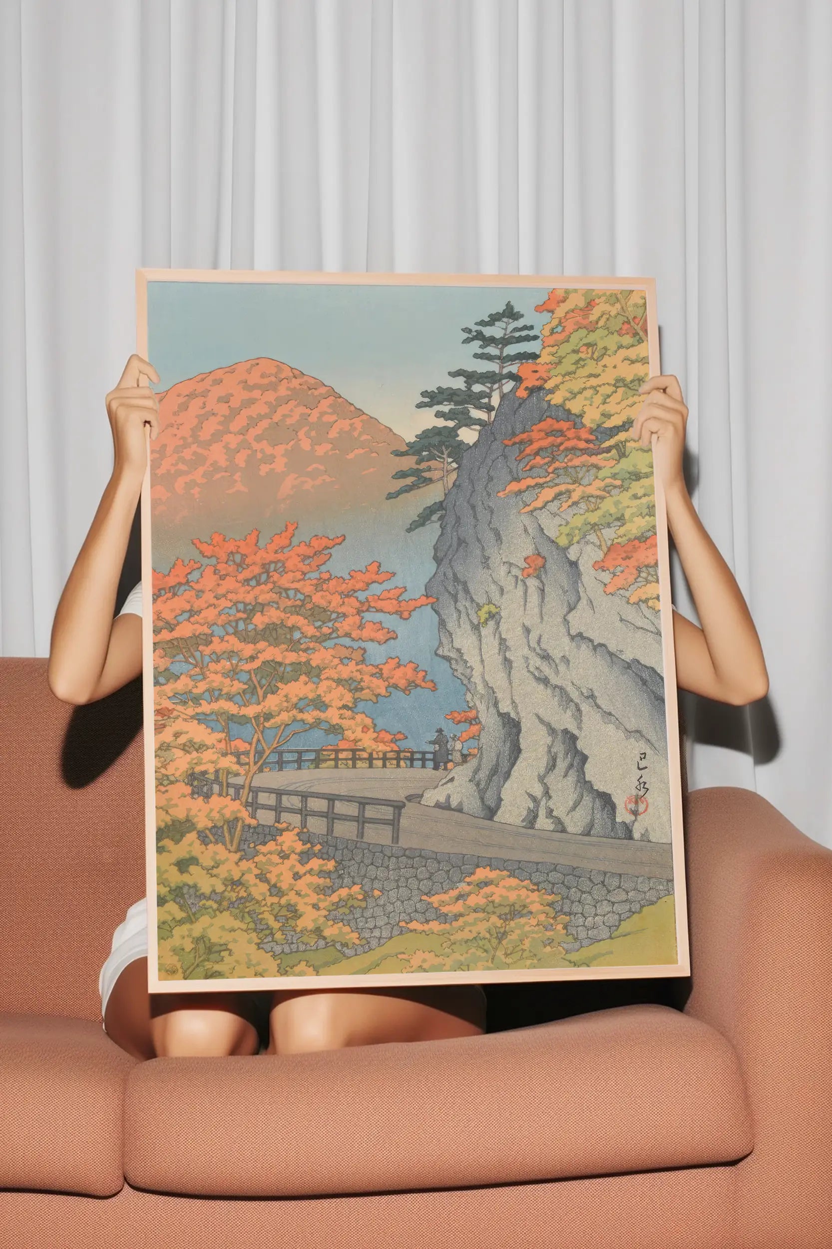 Hasui Kawase - Saruiwa, Shiobara #163 a beautiful painting reproduction by GalleryInk.Art