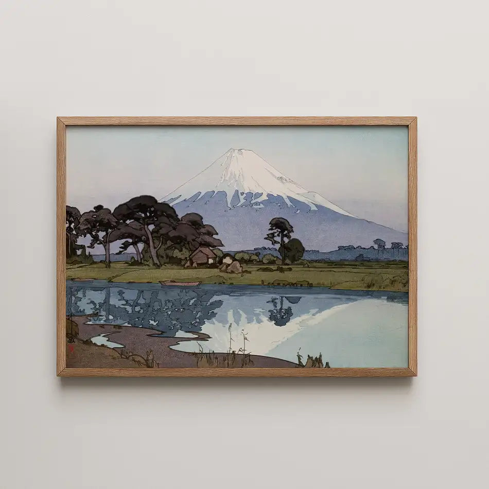 The lake at Suzakawa by Hiroshi Yoshida - Fine Art Print