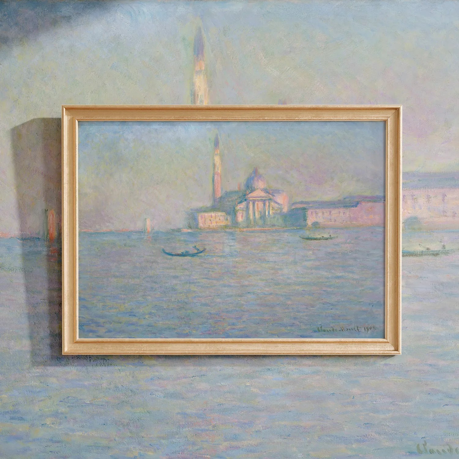 Claude Monet - The Church of San Giorgio Maggiore, Venice #125 a beautiful painting reproduction by GalleryInk.Art