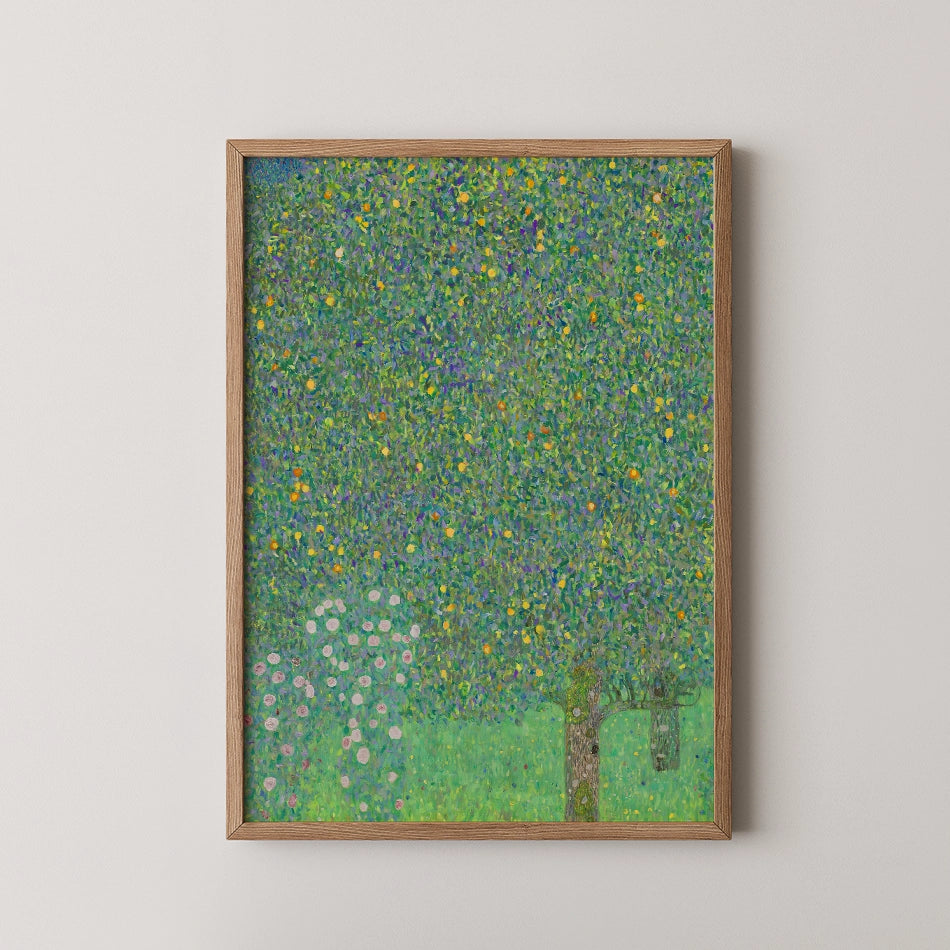 Rosebushes under the Trees by Gustav Klimt - Fine Art Print