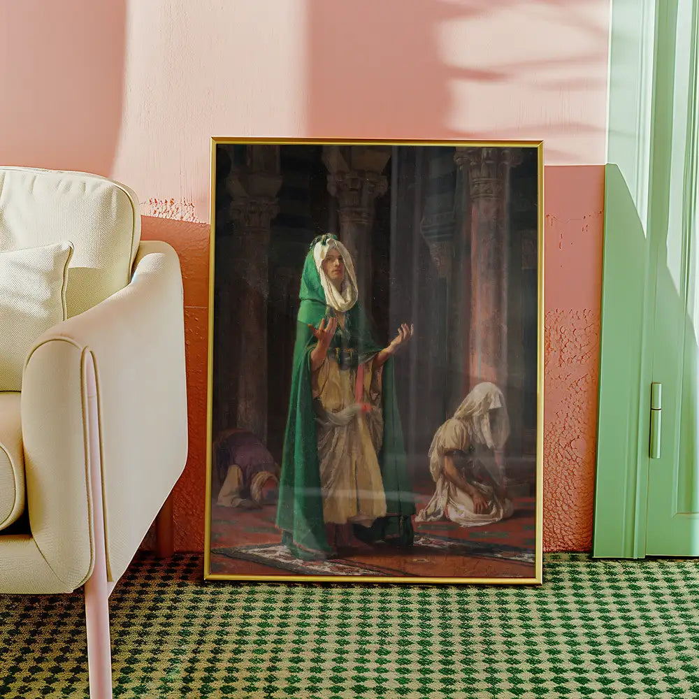 In the mosque by Gustave Boulanger - Art Print Mockup 2