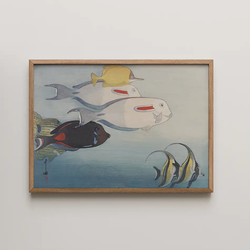 The Honolulu Aquarium by Hiroshi Yoshida - Fine Art Print