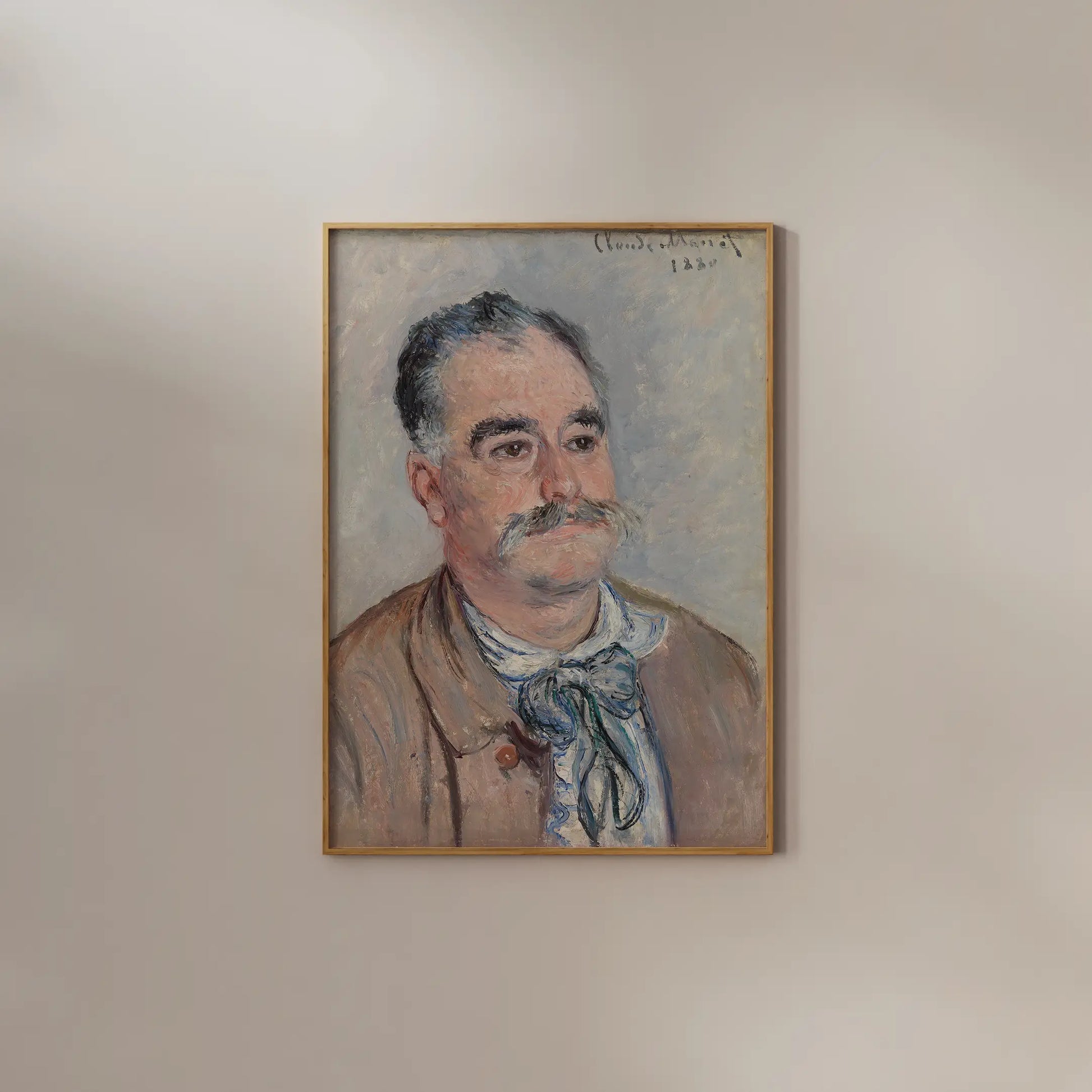 Claude Monet - Monsieur Coqueret #monet-8 a beautiful painting reproduction by GalleryInk.Art