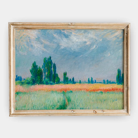 Claude Monet - Champ De Blé #97 a beautiful painting reproduction by GalleryInk.Art