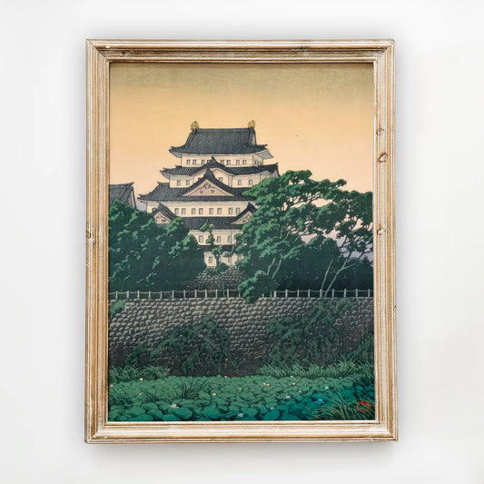 Hasui Kawase - Nagoya Castle #131 a beautiful painting reproduction by GalleryInk.Art