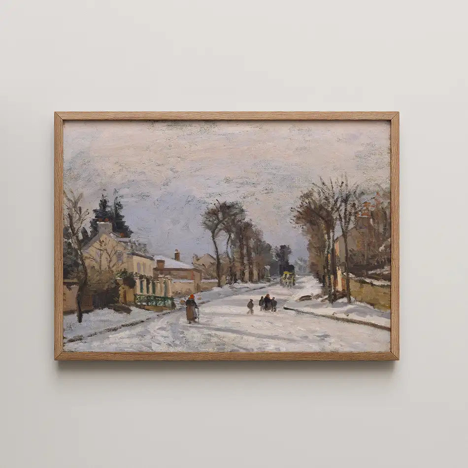 The Road to Versailles at Louveciennes by Camille Pissarro - Fine Art Print