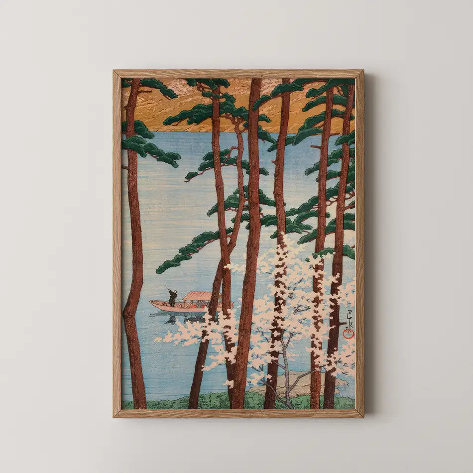 Spring in Arashiyama by Hasui Kawase - Fine Art Print