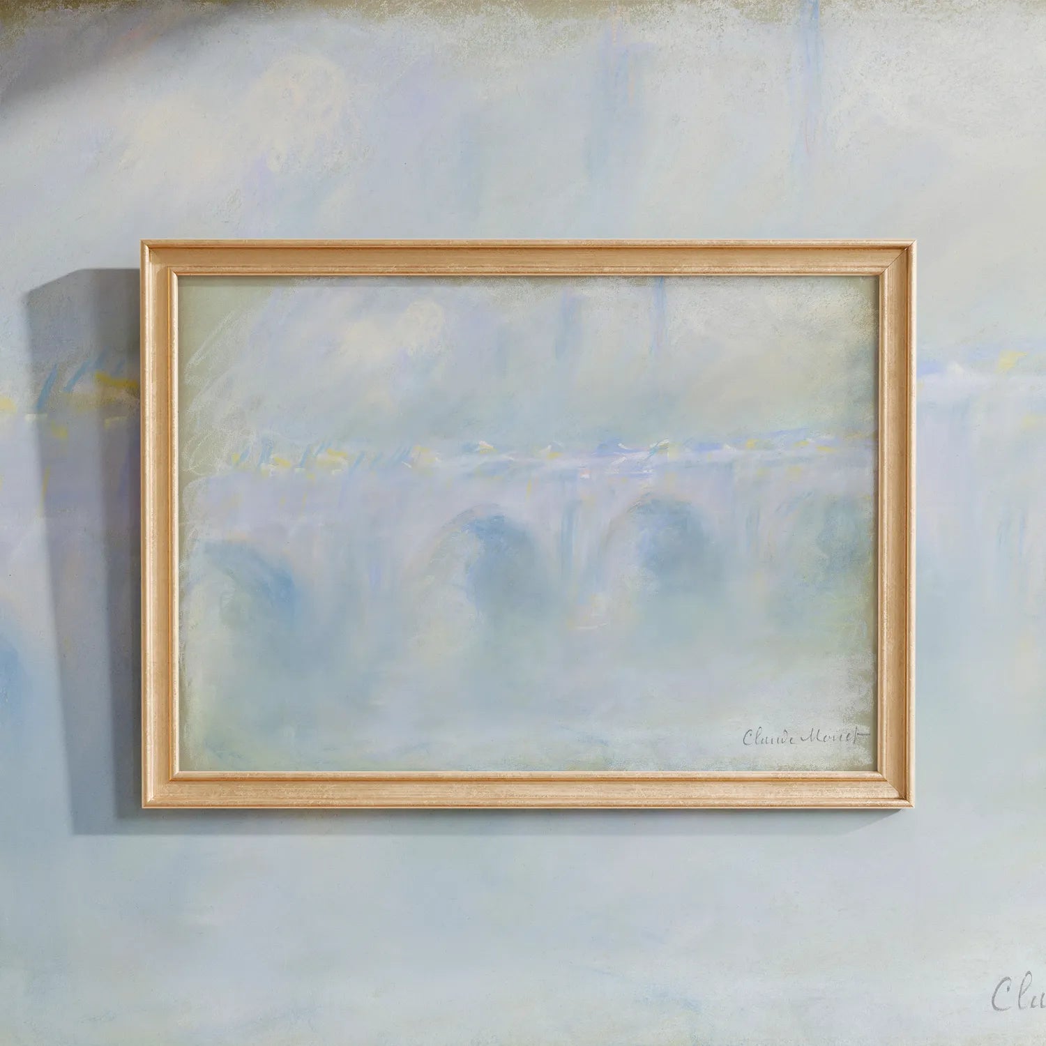 Claude Monet - Waterloo Bridge #86 a beautiful painting reproduction by GalleryInk.Art