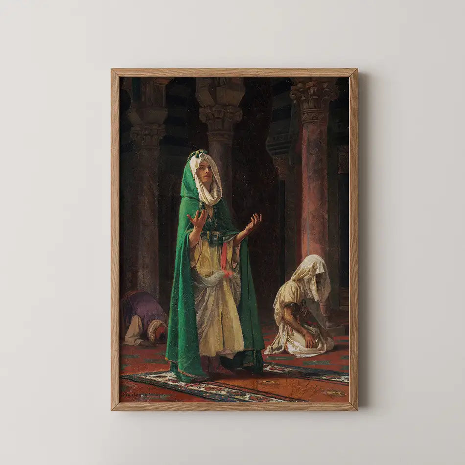 In the mosque by Gustave Boulanger - Fine Art Print