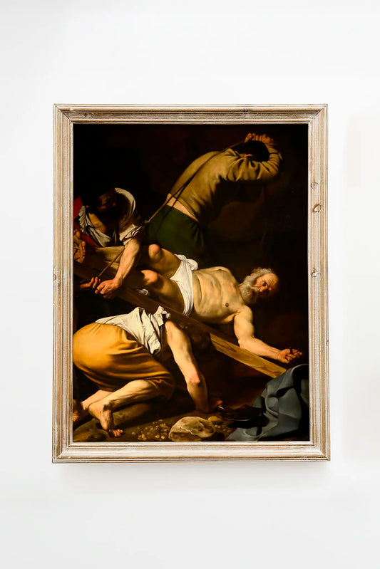 Caravaggio - Crucifixion of St. Peter #42 a beautiful painting reproduction by GalleryInk.Art