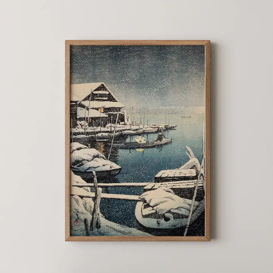 Snow at Mukojima by Hasui Kawase - Fine Art Print