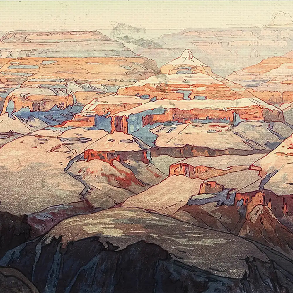 Grand Canyon by Hiroshi Yoshida - Final Mockup Example