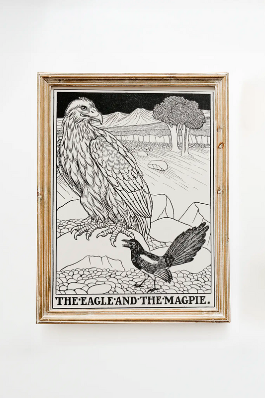 Percy J. Billinghurst - The Eagle and the Magpie #133 vintage print reproduction printed by GalleryInk.Art, a store providing contemporary wall art prints