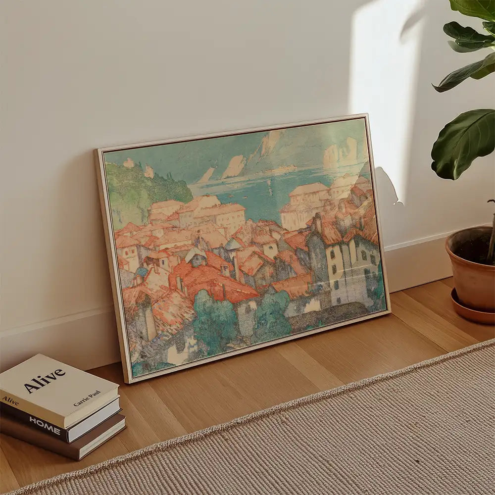Lugano by Hiroshi Yoshida - Art Print Mockup 3