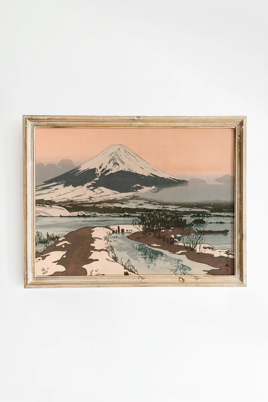 Hiroshi Yoshida - Lake Kawaguchi #22 a beautiful painting reproduction by GalleryInk.Art