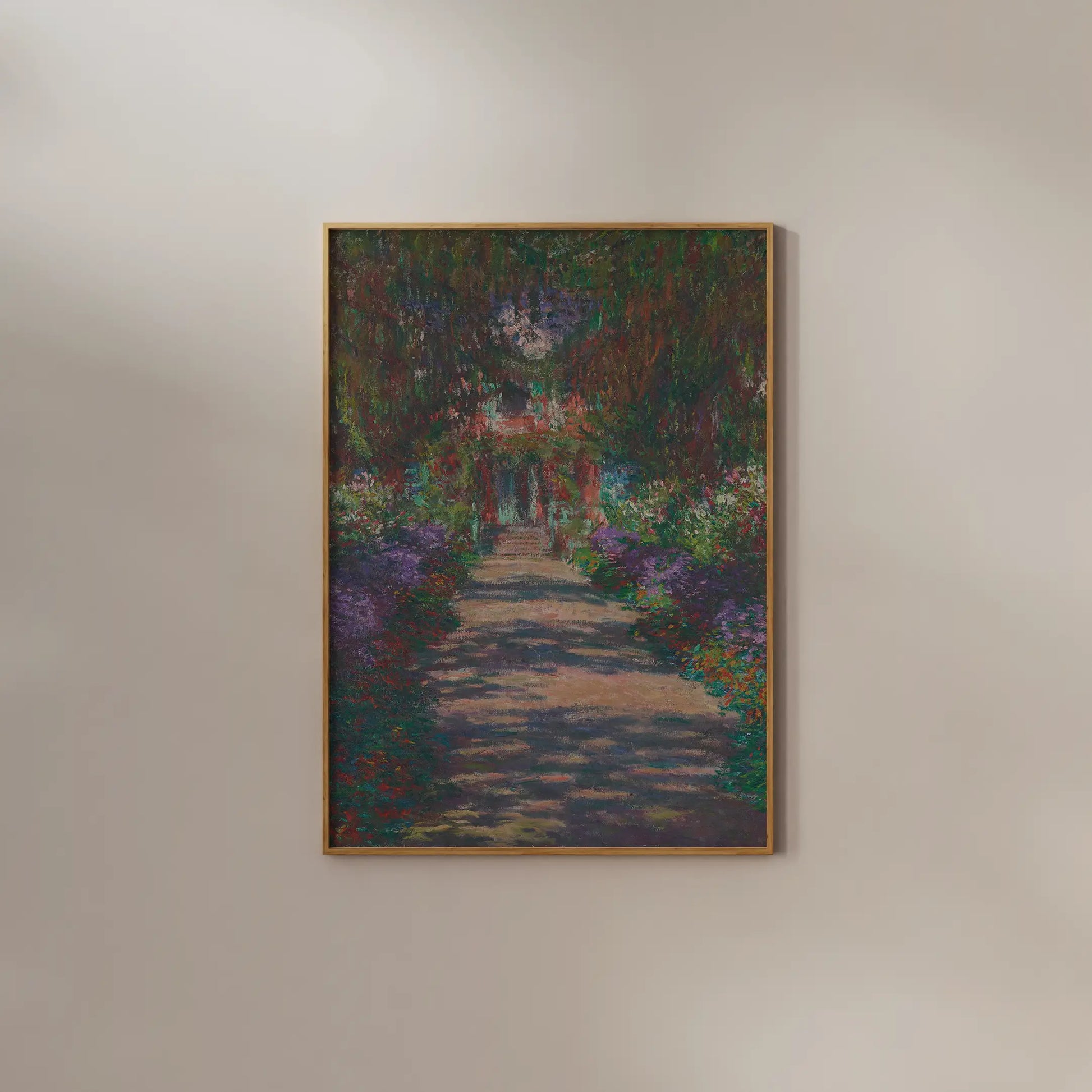 Claude Monet - Eine Allee in Monets Garten in Giverny #monet-114 a beautiful painting reproduction by GalleryInk.Art