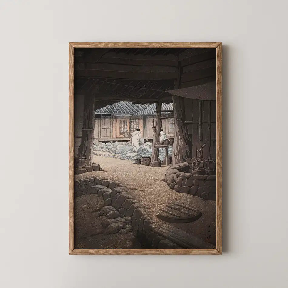 Senonji Temple at Mt. Chii by Hasui Kawase - Fine Art Print