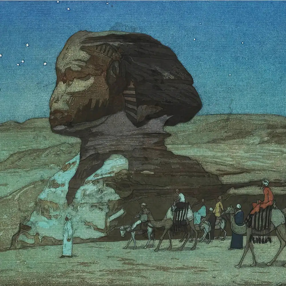 Sphinx by Night by Hiroshi Yoshida - Final Mockup Example