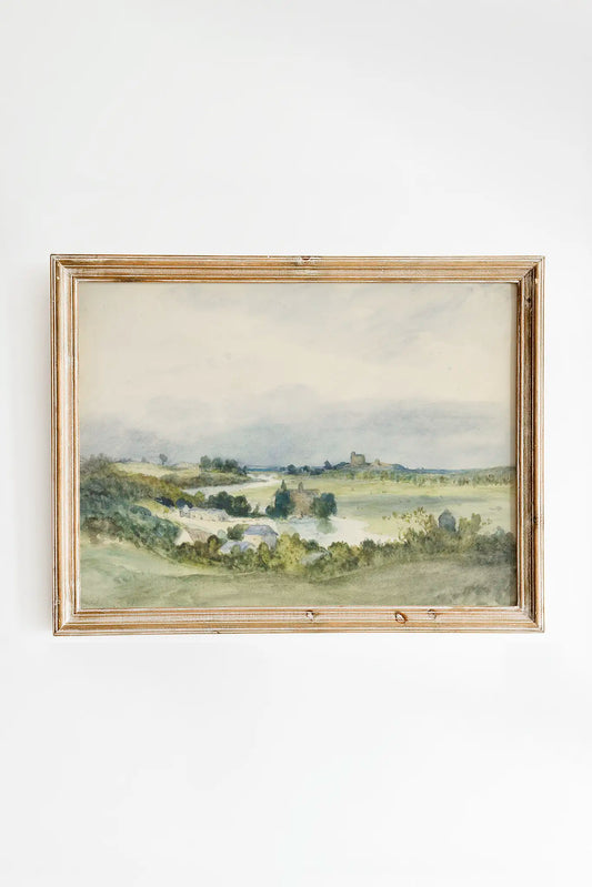 Antoine Chintreuil - Extensive Landscape Prospect #43 a beautiful seascape painting reproduction printed by GalleryInk.Art