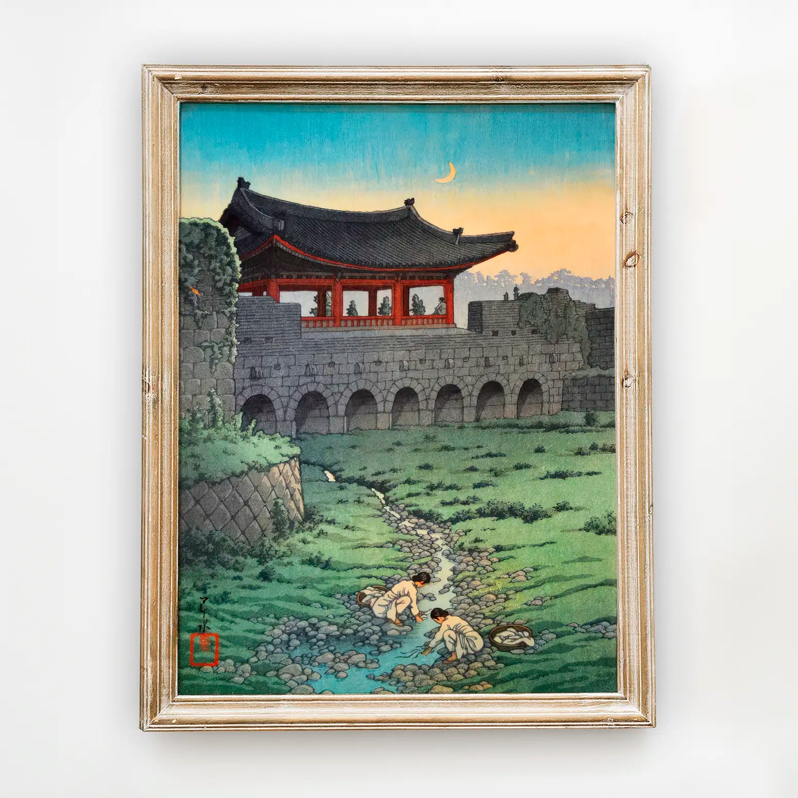 Hasui Kawase - Suigen Old Gate, Korea #208 a beautiful painting reproduction by GalleryInk.Art