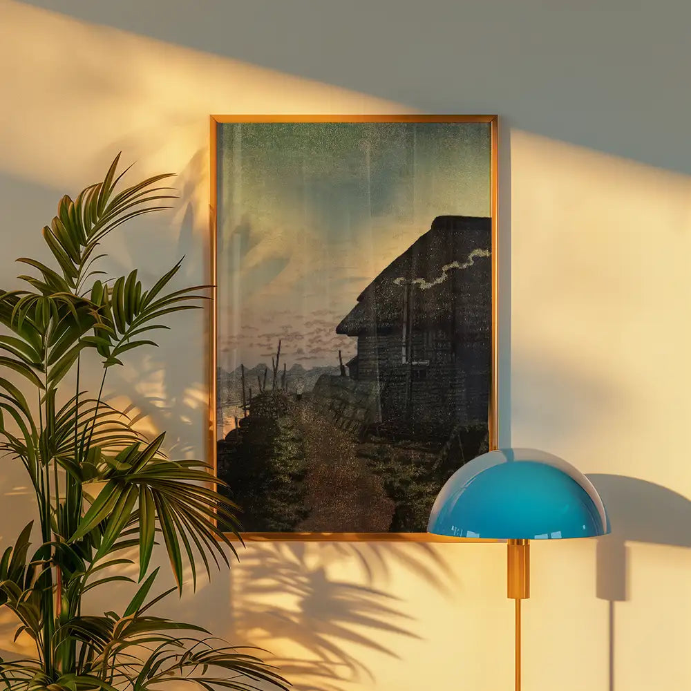 Sunset at Morigasaki by Hasui Kawase - Art Print Mockup 2