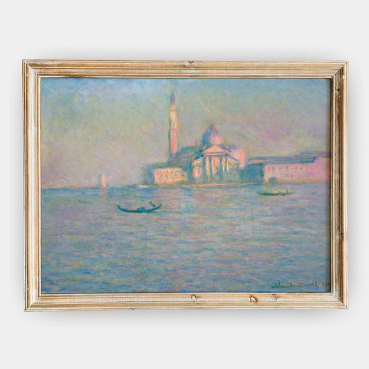 Claude Monet - The Church of San Giorgio Maggiore, Venice #125 a beautiful painting reproduction by GalleryInk.Art